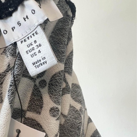 Topshop retro checkerboard flared pants in black & white - Picture 6 of 7